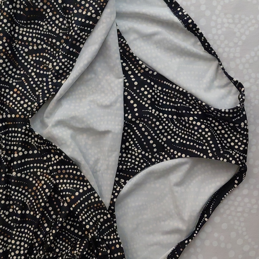 Miraclesuit Black And White Dot-Pattern Swim Biki… - image 3